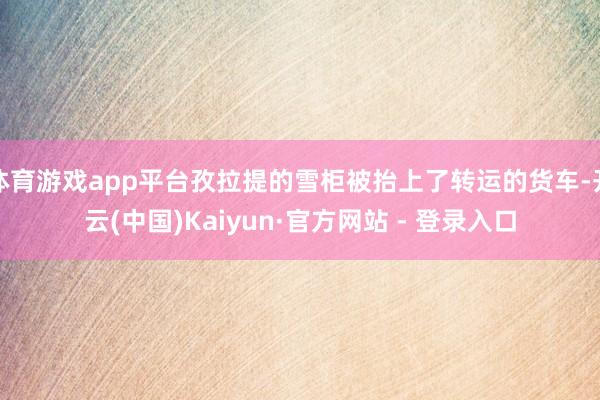 体育游戏app平台孜拉提的雪柜被抬上了转运的货车-开云(中国)Kaiyun·官方网站 - 登录入口