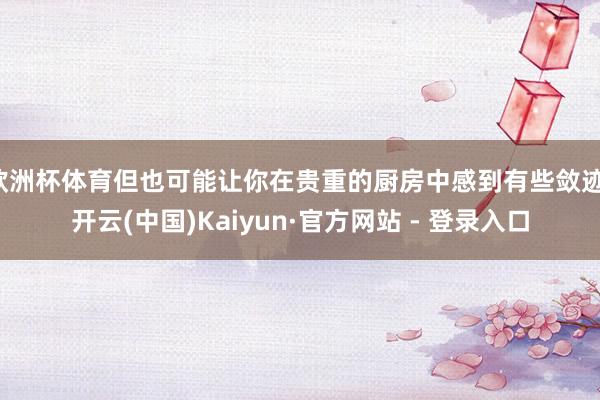 欧洲杯体育但也可能让你在贵重的厨房中感到有些敛迹-开云(中国)Kaiyun·官方网站 - 登录入口