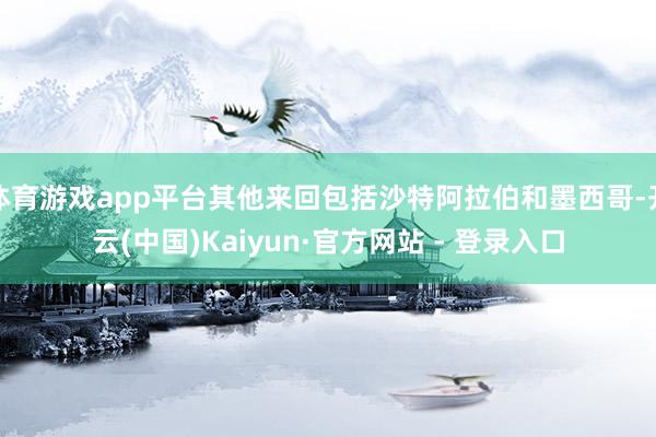 体育游戏app平台其他来回包括沙特阿拉伯和墨西哥-开云(中国)Kaiyun·官方网站 - 登录入口